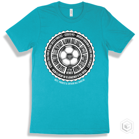 Eugenia Hamilton Elementary Alumni Bulldogs Soccer Supporters Union Design - Turquoise T-shirt