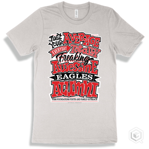 Eagle White T-shirt - Just Your Average Firm Foundations Youth and Family Outreach Eagles Alumni Design