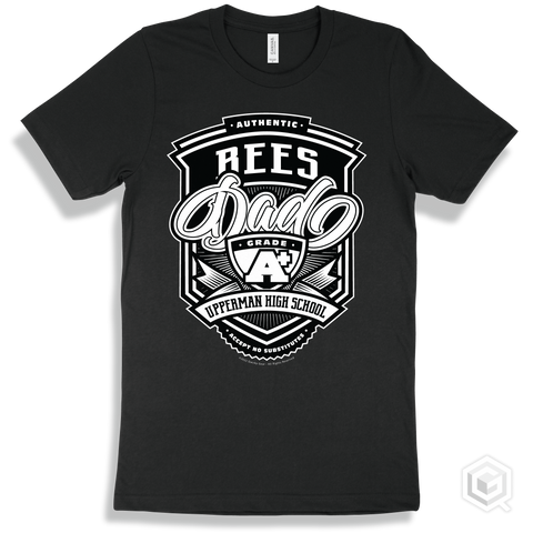 Bee Black T-shirt - Authentic Grade A Plus Upperman High School Bees Dad Design