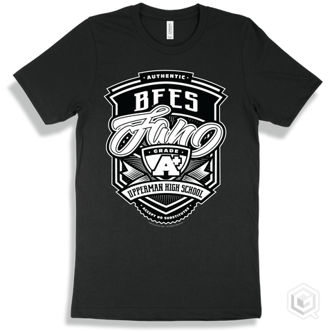 Bee Black T-shirt - Authentic Grade A Plus Upperman High School Bees Fan Design