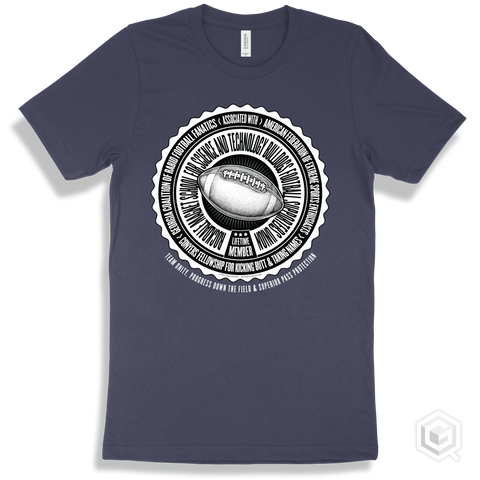 Rockdale Magnet School for Science and Technology Bulldogs Football Supporters Union Design - Navy T-shirt