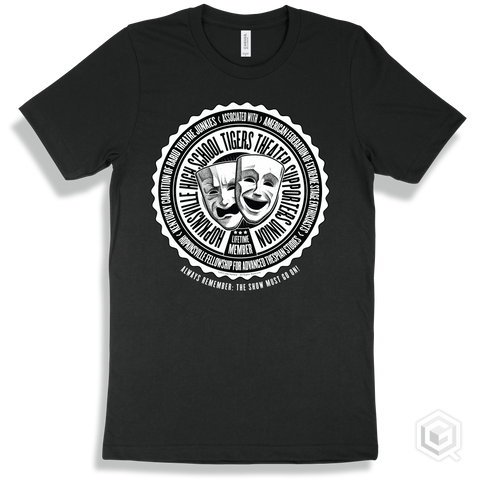 Hopkinsville High School Tigers Theater Supporters Union Design - Black T-shirt