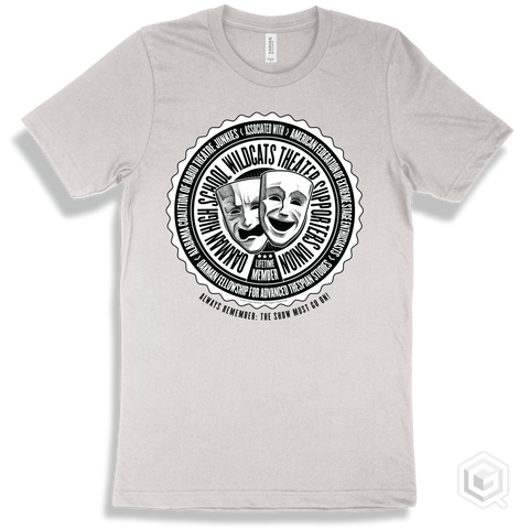 Oakman High School Wildcats Theater Supporters Union Design - White T-shirt