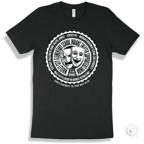Whitley City Elementary School Indians Theater Supporters Union Design - Black T-shirt