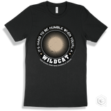 Your School Name Here Wildcats Black T-Shirt - Hard To Be Humble Design