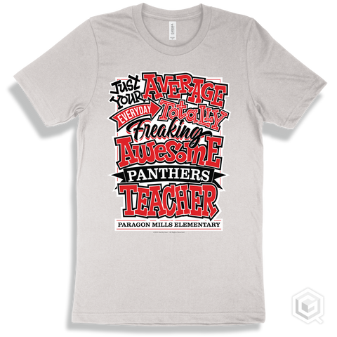 Panther White T-shirt - Just Your Average Paragon Mills Elementary  Panthers Teacher Design