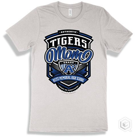 Tiger White T-shirt - Authentic Grade A Plus Reitz Memorial High School Tigers Mom Design