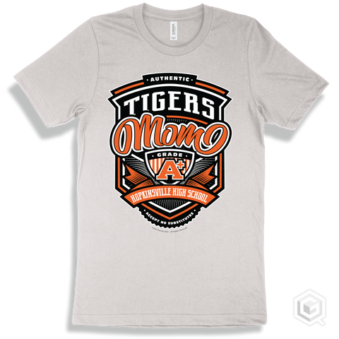 Tiger White T-shirt - Authentic Grade A Plus Hopkinsville High School Tigers Mom Design
