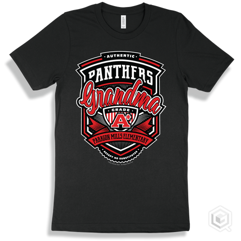 Panther Black T-shirt - Authentic Grade A Plus Paragon Mills Elementary  Panthers Grandma Design