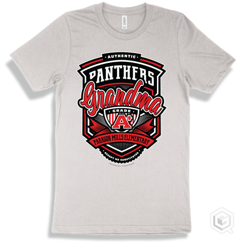 Panther White T-shirt - Authentic Grade A Plus Paragon Mills Elementary  Panthers Grandma Design