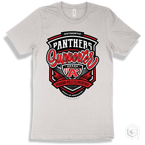 Panther White T-shirt - Authentic Grade A Plus Paragon Mills Elementary  Panthers Supporter Design