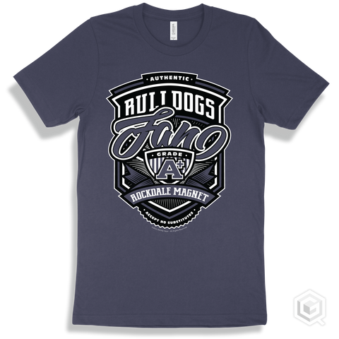 Bulldog Navy T-shirt - Authentic Grade A Plus Rockdale Magnet School for Science and Technology Bulldogs Fan Design