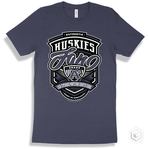 Husky Navy T-shirt - Authentic Grade A Plus Casa Esperanza Montessori Charter School Huskies Fan Design